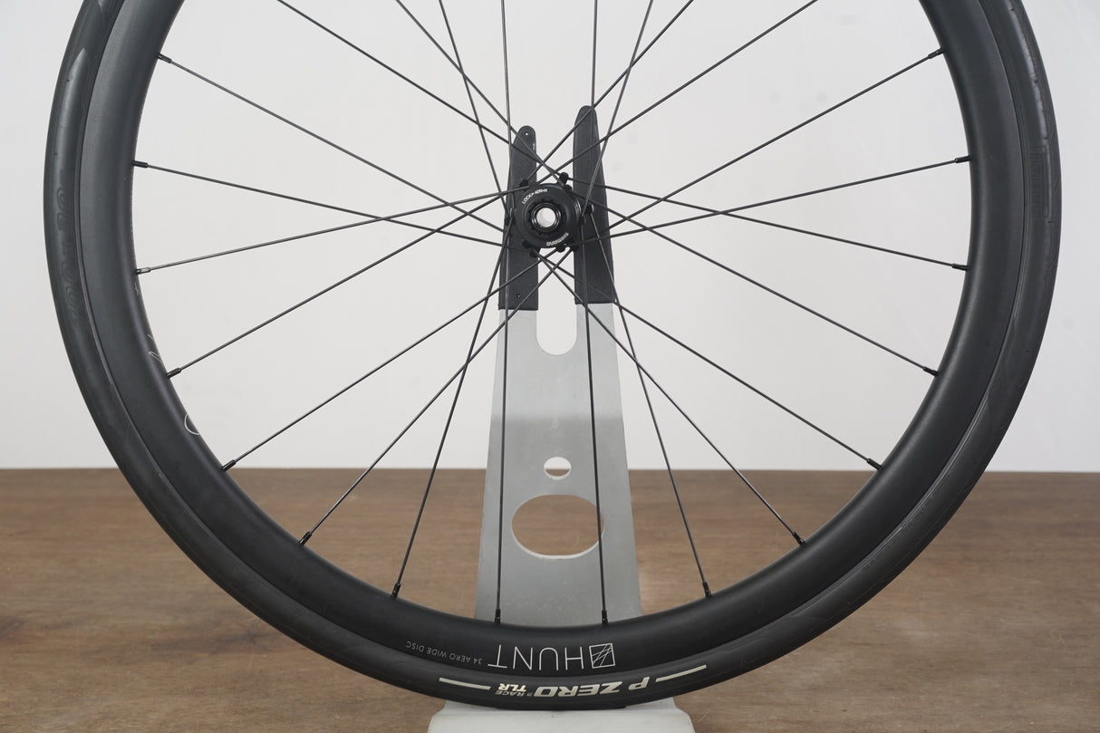 Hunt 34 Aero Wide Alloy Tubeless Clincher Disc Brake Wheelset 11 Speed