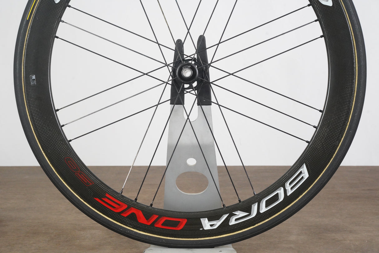 FRONT Campagnolo Bora One 50 Carbon Tubular Disc Brake Wheel