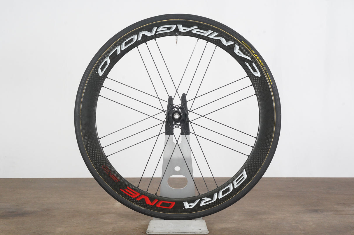 FRONT Campagnolo Bora One 50 Carbon Tubular Disc Brake Wheel