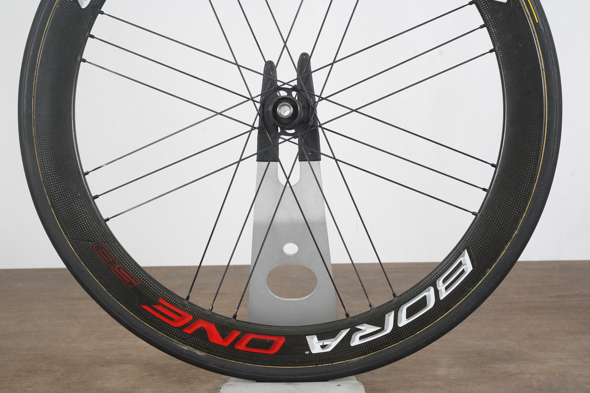 FRONT Campagnolo Bora One 50 Carbon Tubular Disc Brake Wheel