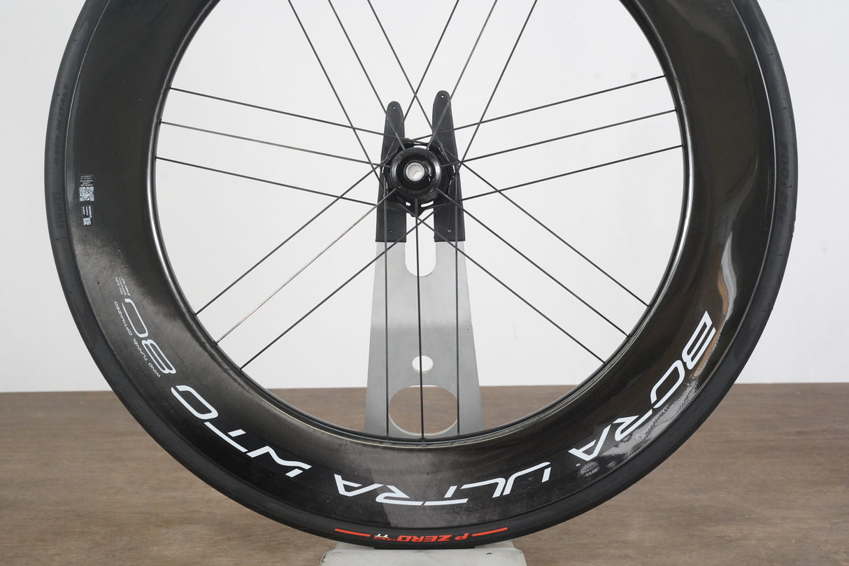 FRONT Campagnolo Bora Ultra WTO 80 Carbon Tubeless Clincher Disc Brake Wheel