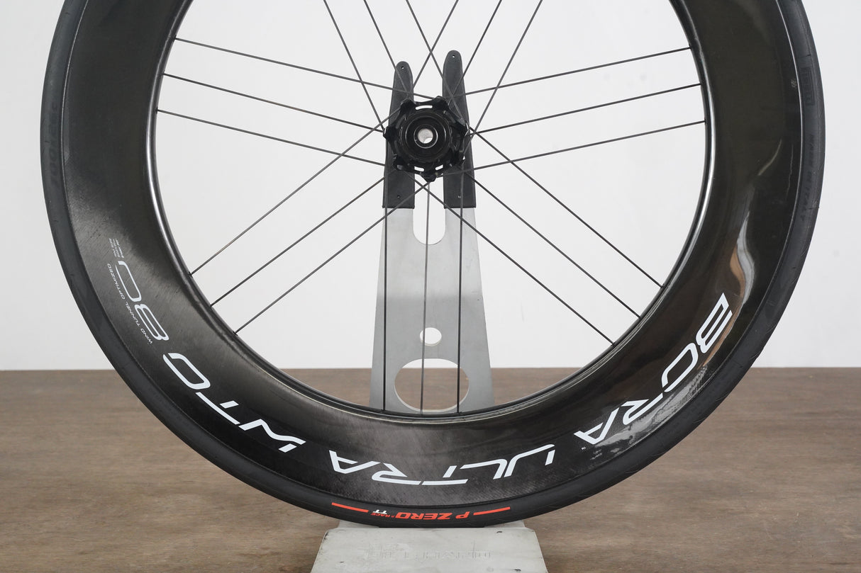 FRONT Campagnolo Bora Ultra WTO 80 Carbon Tubeless Clincher Disc Brake Wheel