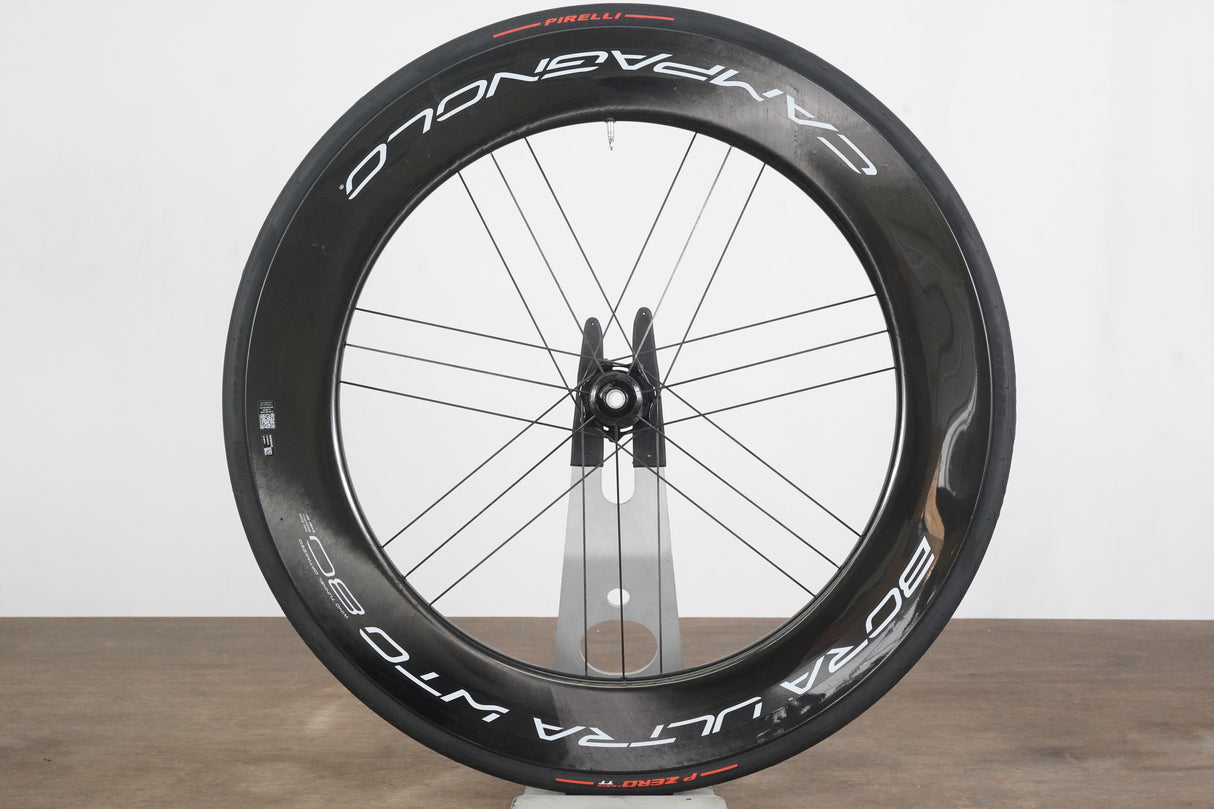FRONT Campagnolo Bora Ultra WTO 80 Carbon Tubeless Clincher Disc Brake Wheel