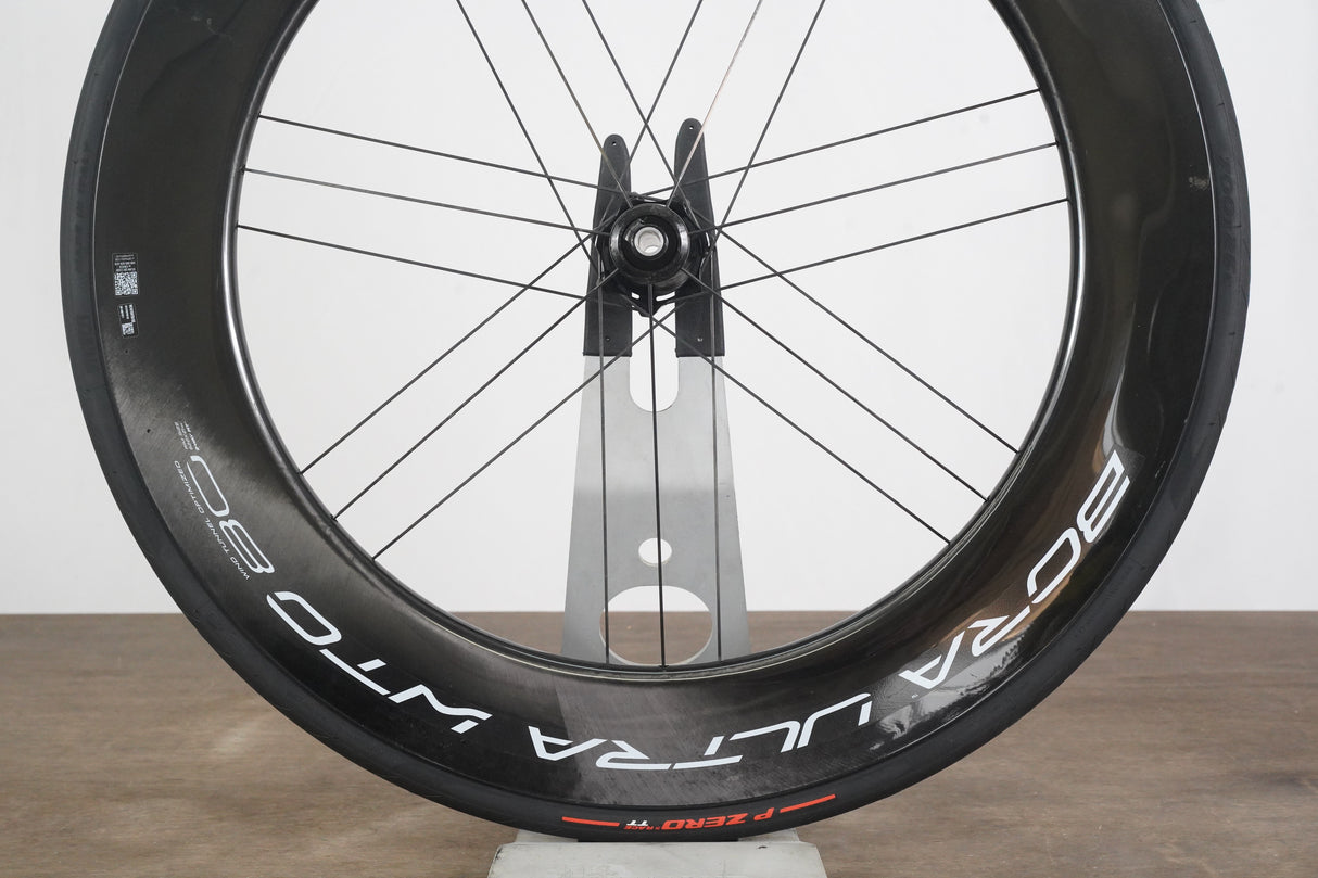 FRONT Campagnolo Bora Ultra WTO 80 Carbon Tubeless Clincher Disc Brake Wheel