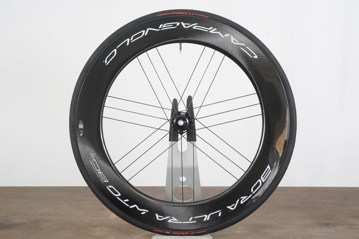 FRONT Campagnolo Bora Ultra WTO 80 Carbon Tubeless Clincher Disc Brake Wheel