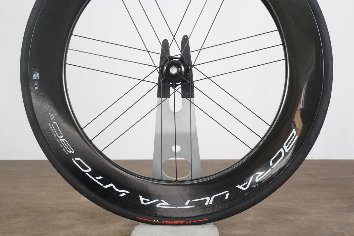 FRONT Campagnolo Bora Ultra WTO 80 Carbon Tubeless Clincher Disc Brake Wheel