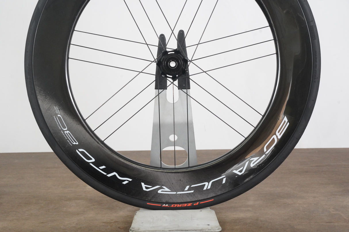 FRONT Campagnolo Bora Ultra WTO 80 Carbon Tubeless Clincher Disc Brake Wheel