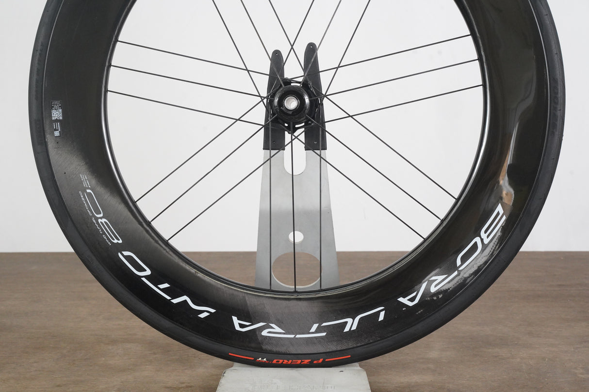 FRONT Campagnolo Bora Ultra WTO 80 Carbon Tubeless Clincher Disc Brake Wheel