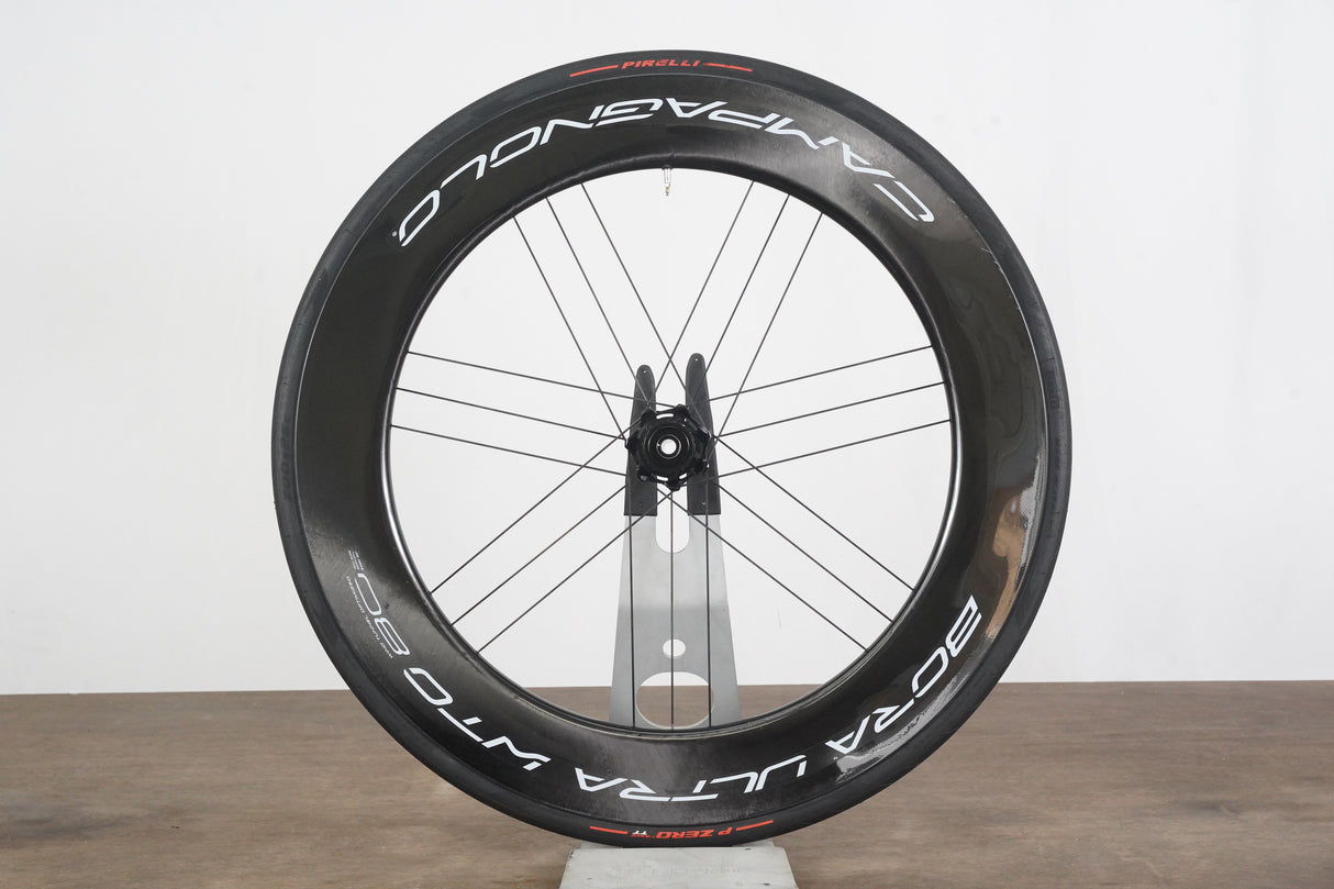 FRONT Campagnolo Bora Ultra WTO 80 Carbon Tubeless Clincher Disc Brake Wheel