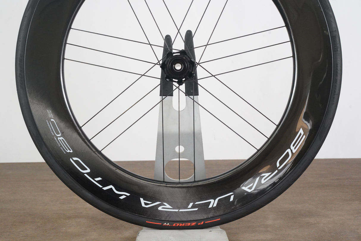 FRONT Campagnolo Bora Ultra WTO 80 Carbon Tubeless Clincher Disc Brake Wheel