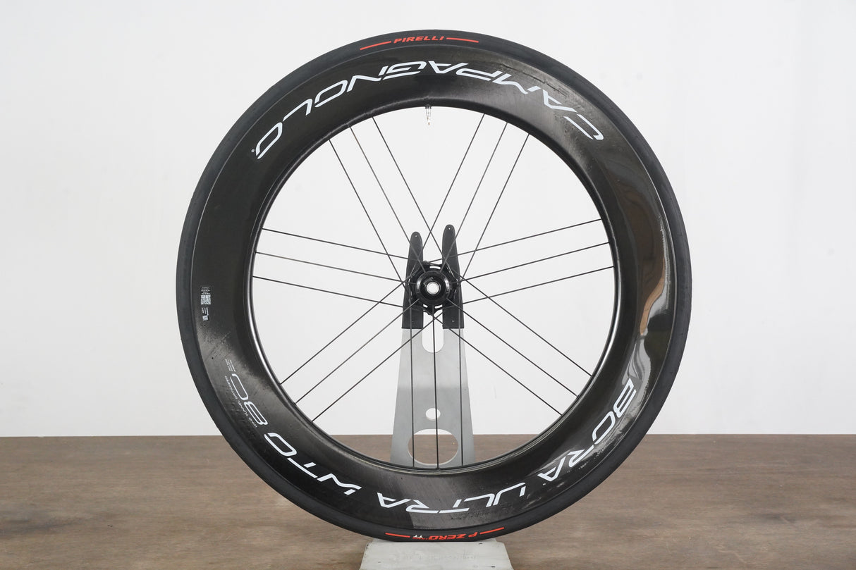 FRONT Campagnolo Bora Ultra WTO 80 Carbon Tubeless Clincher Disc Brake Wheel