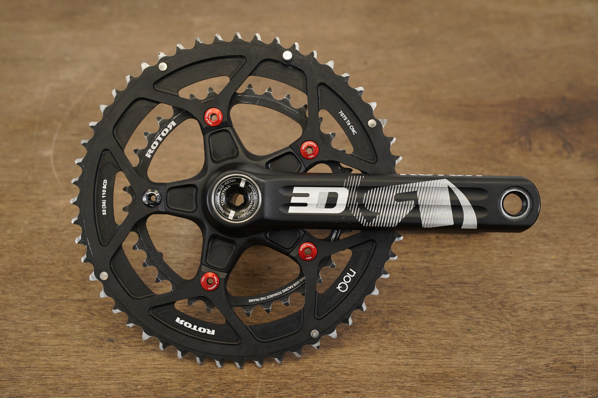 170mm 52/36T BB30 Rotor 3D NoQ Road Crankset