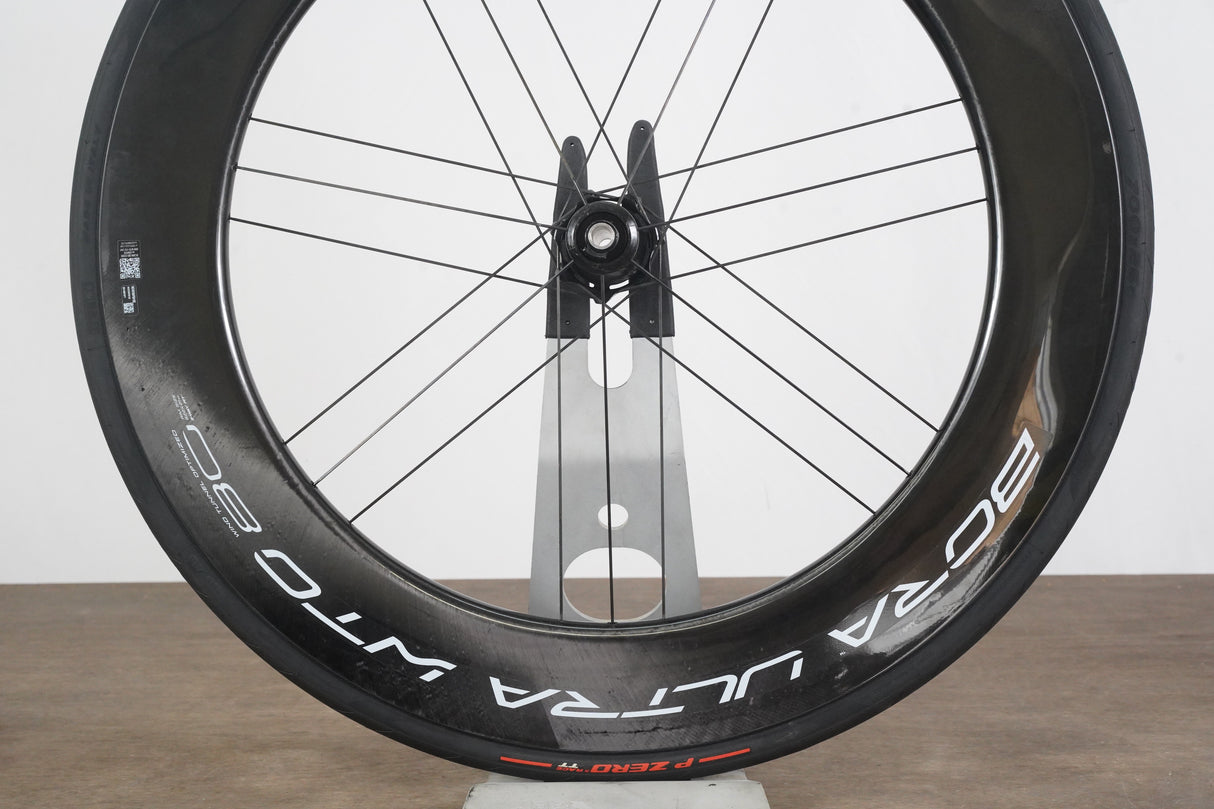 FRONT Campagnolo Bora Ultra WTO 80 Carbon Tubeless Clincher Disc Brake Wheel