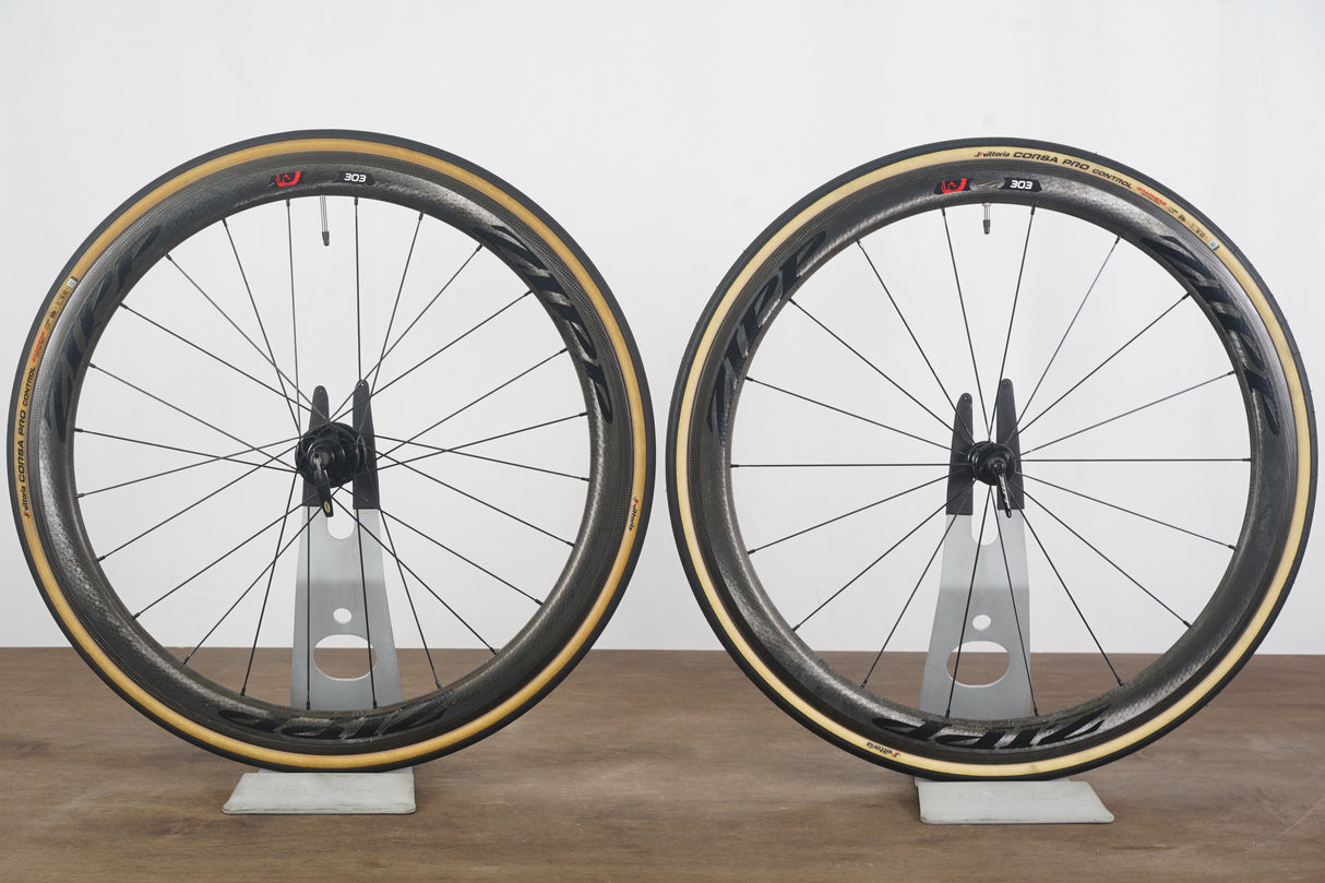 Zipp 303 Firecrest 88/188 Carbon Clincher Rim Brake Wheelset Campagnolo 11 Speed