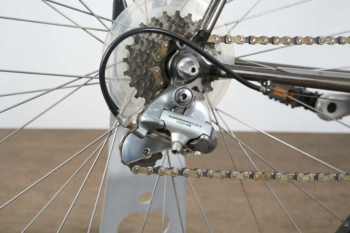 Vintage 54cm Univega Grantech 6400 Shimano 600 7 Speed Rim Brake Alloy Road Bike