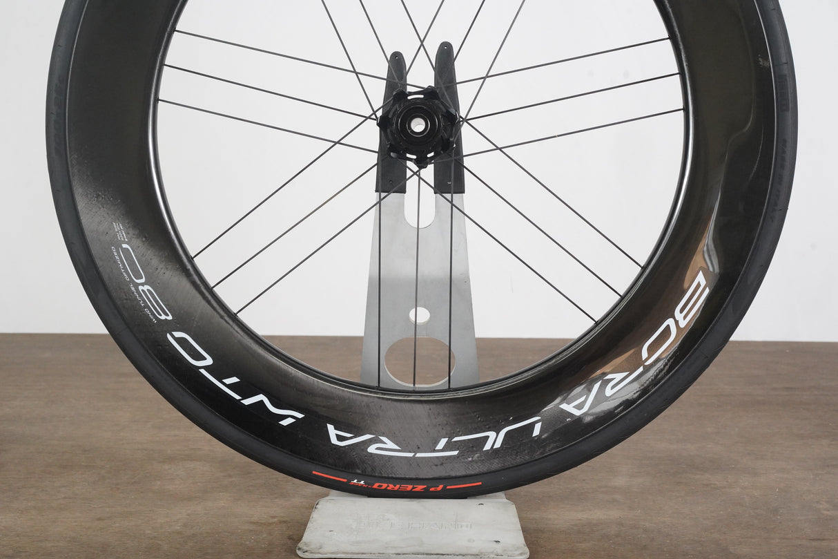 FRONT Campagnolo Bora Ultra WTO 80 Carbon Tubeless Clincher Disc Brake Wheel