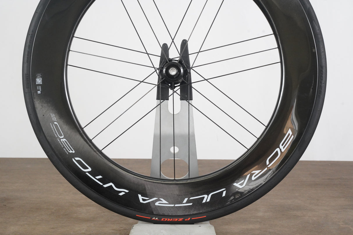 FRONT Campagnolo Bora Ultra WTO 80 Carbon Tubeless Clincher Disc Brake Wheel