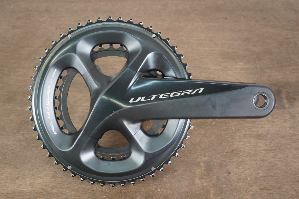 172.5mm 50/34T Shimano Ultegra FC-R8000 11 Speed Crankset 8000