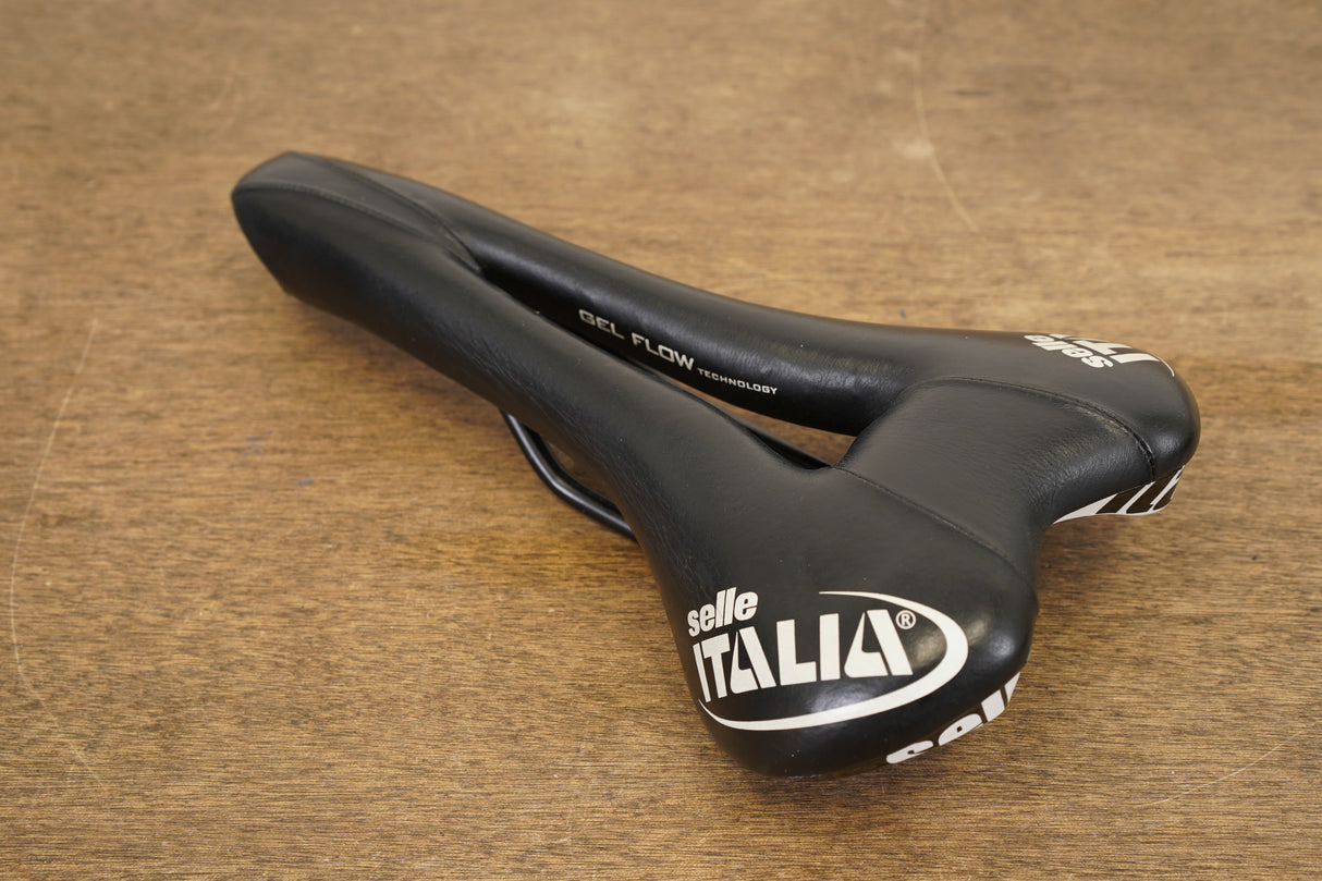 152mm Selle Italia Turbomatic Gel Flow Manganese Rail Road Saddle 310g