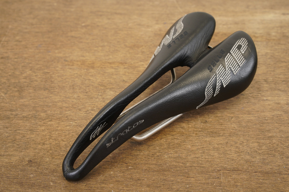 130mm Selle SMP Stratos Alloy Rail Road Saddle 274g