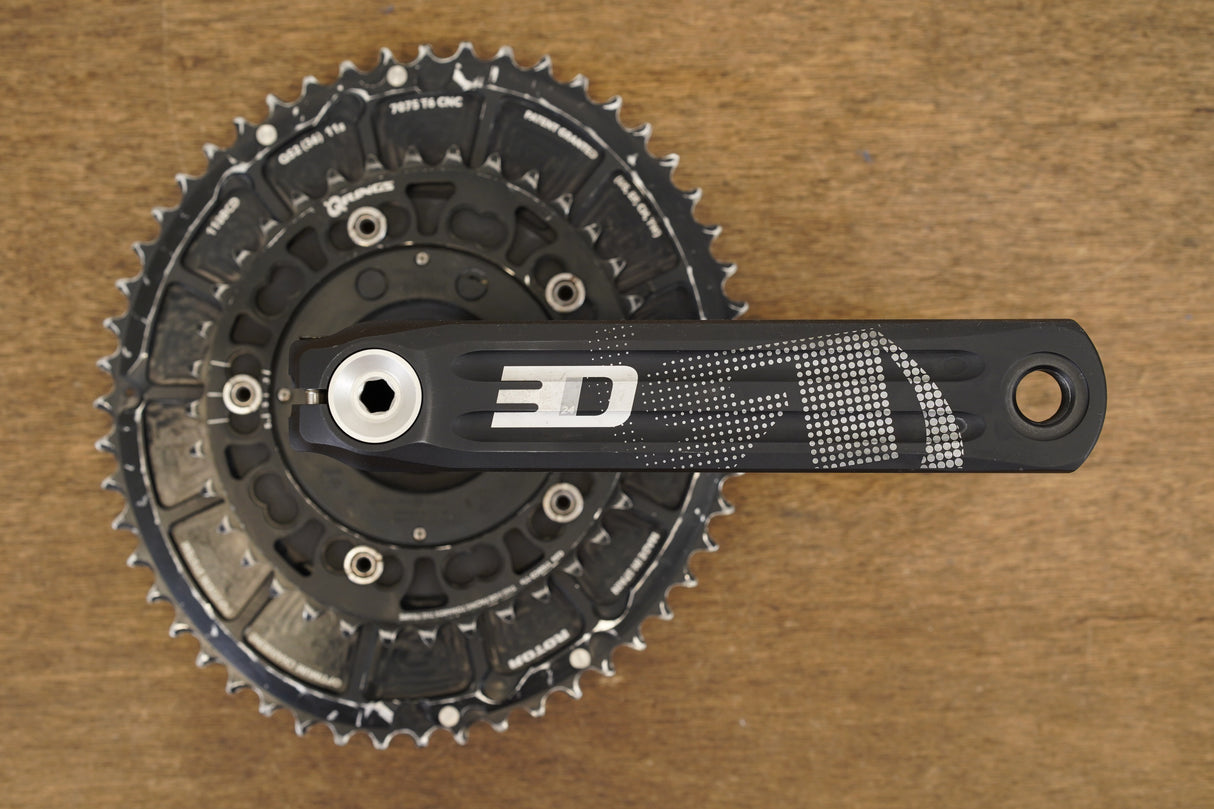 170mm 52/36T BB30 Rotor 3D QRings Power2Max Power Meter Road Crankset 3D