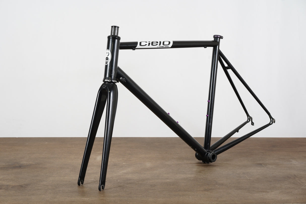 56cm Chris King Cielo Steel Rim Brake Road Frameset