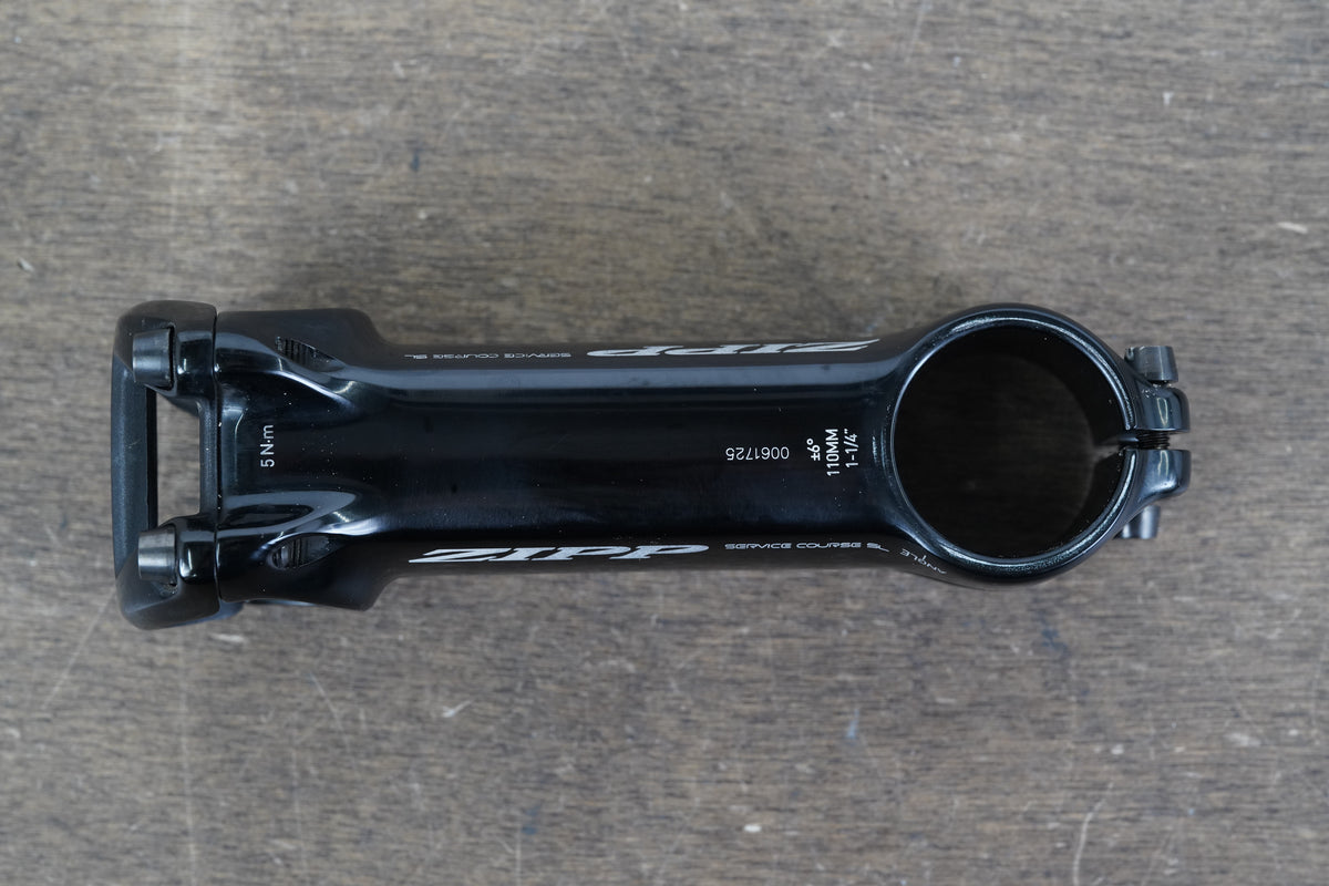 Zipp Service Course SL 110mm ±6 Degree Alloy Stem 154g 1 1/4" 31.8mm
