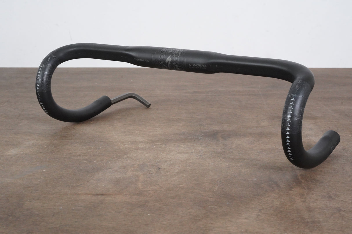 42cm Specialized S-WORKS Shallow Bend Carbon Compact Road Handlebar 31.8mm