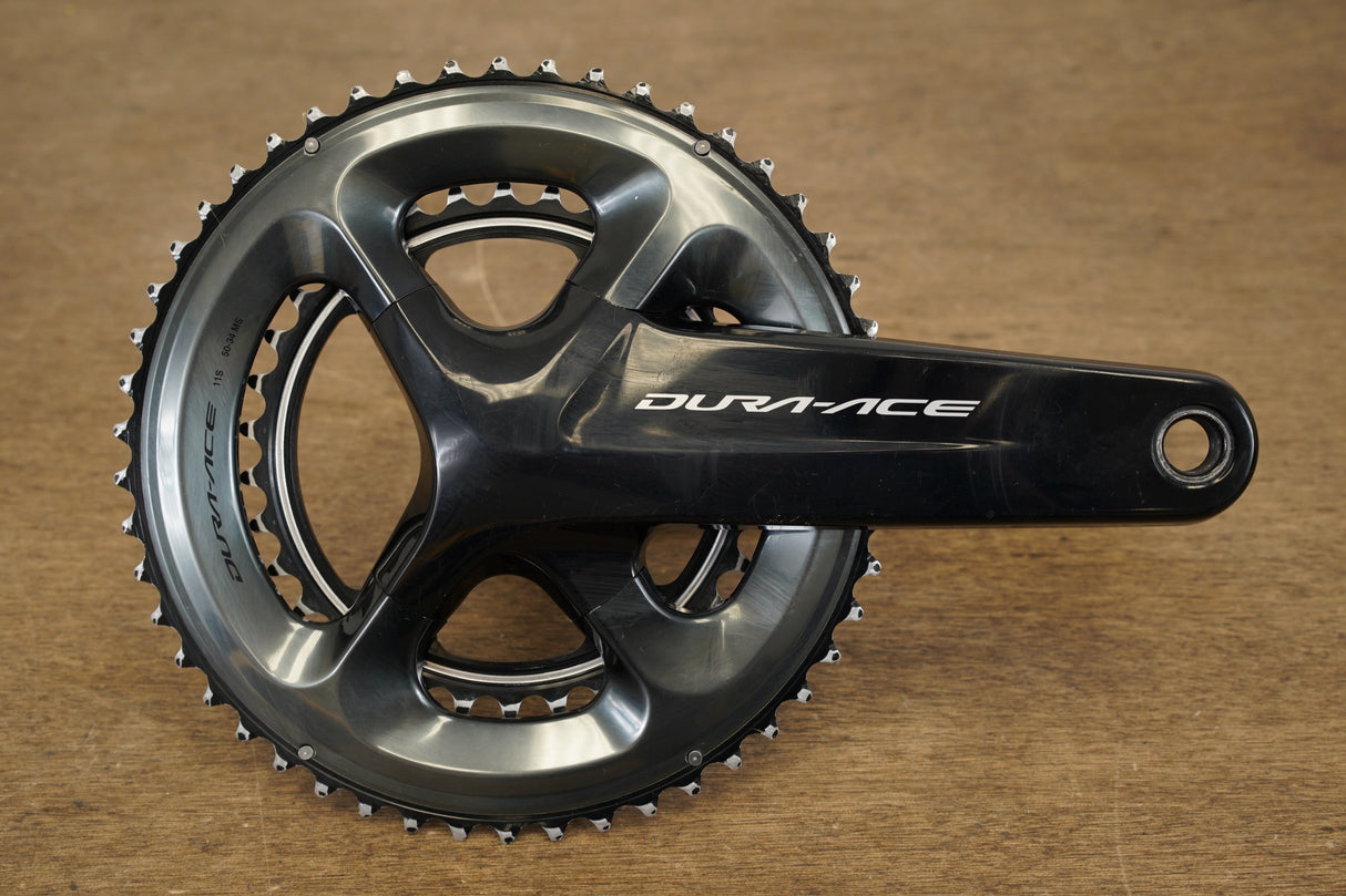 172.5mm 50/34T Shimano Dura-Ace FC-R9100 11 Speed Crankset 9100