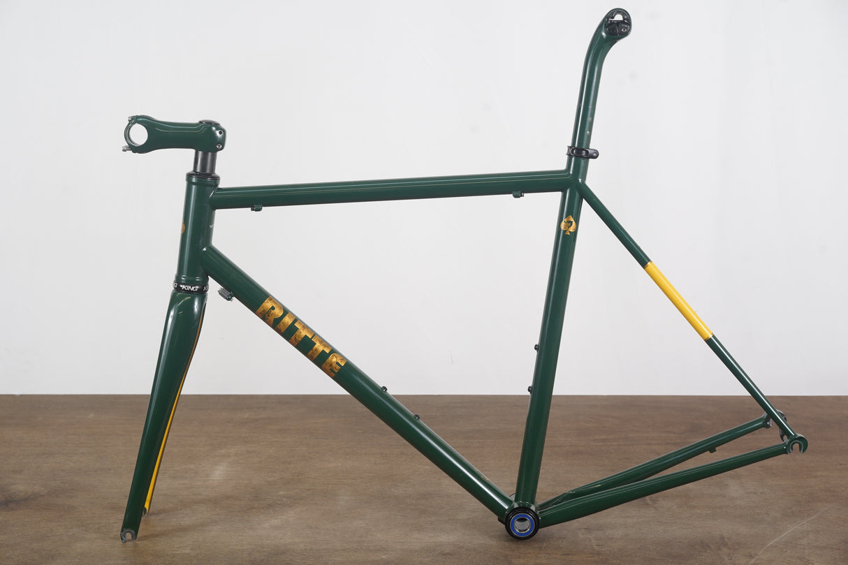 56cm Ritte Snob Stainless Steel Rim Brake Road Frameset + ENVE Stem Seatpost