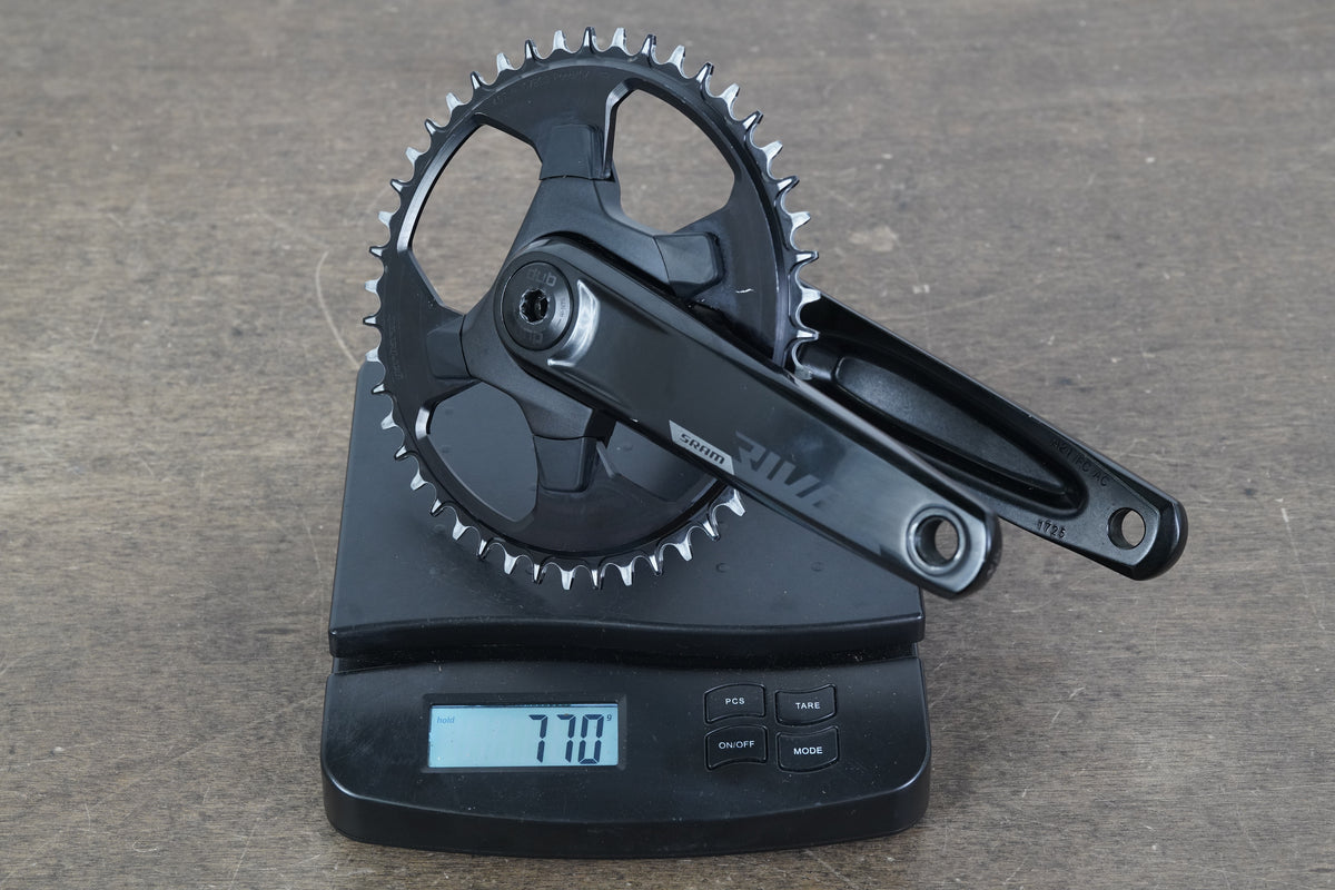 172.5mm 46T DUB SRAM Rival AXS 1x 12 Speed Road Crankset 770g