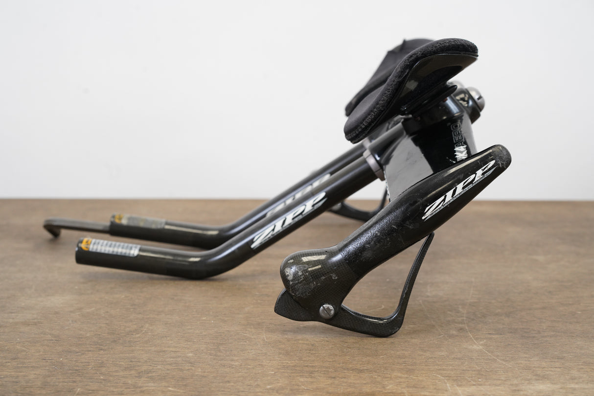 40cm Zipp Vuka Aero Carbon Aero TT Handlebar + Extensions TT Triathlon 31.8mm