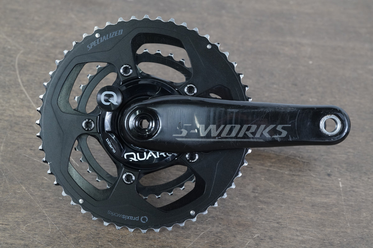 175mm 52/36T Specialized S-WORKS Quarq DZero Power Meter Carbon Crankset 663g