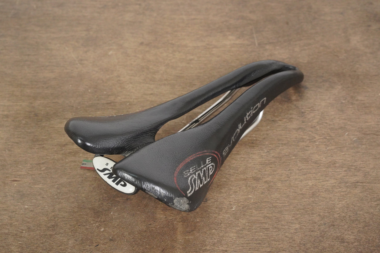130mm Selle SMP Evolution Stainless Steel Rail Road Saddle 255g