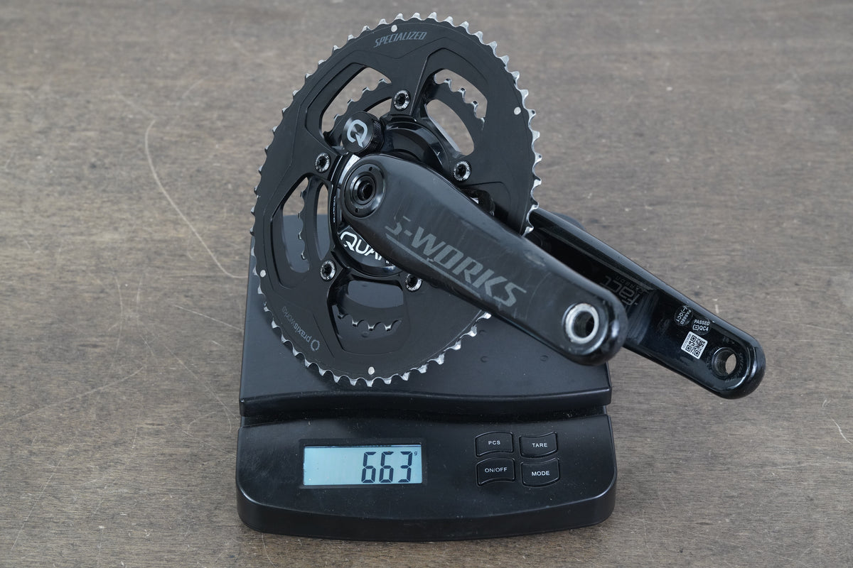 175mm 52/36T Specialized S-WORKS Quarq DZero Power Meter Carbon Crankset 663g