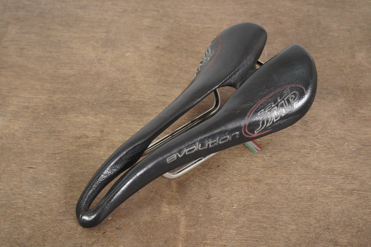130mm Selle SMP Evolution Stainless Steel Rail Road Saddle 255g