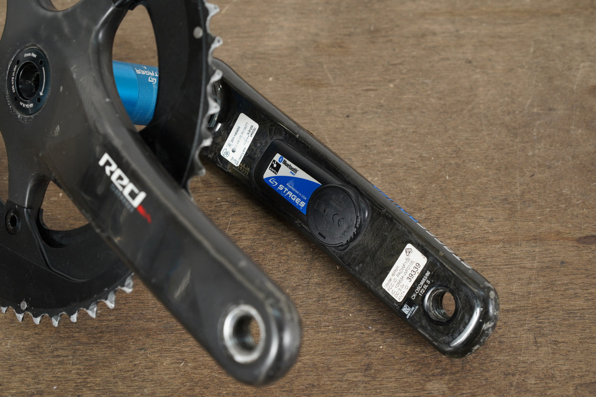 172.5mm 53/39T BB30 SRAM Red 22 Stages Power Meter Carbon Crankset