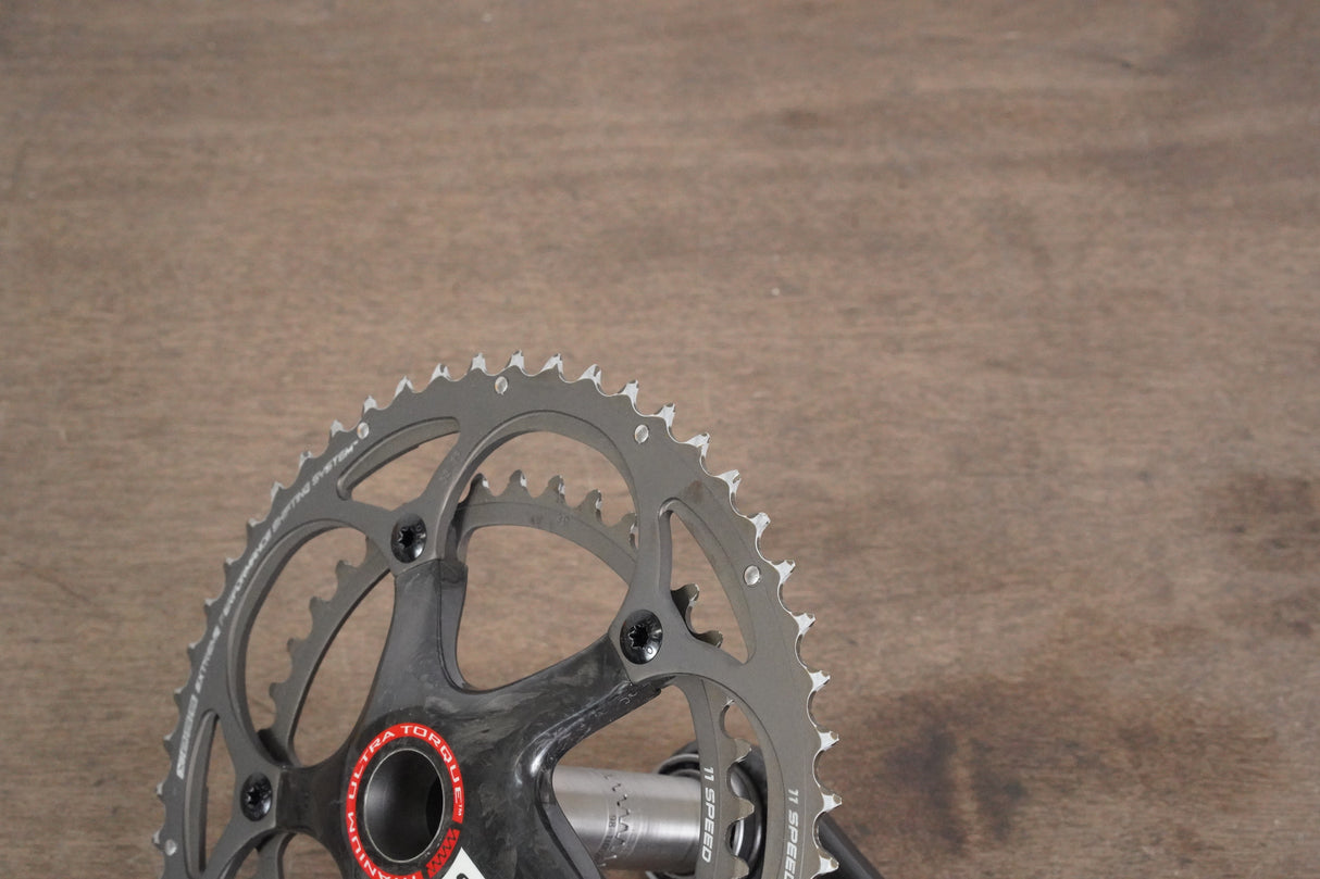 177.5mm 53/39T Campagnolo Super Record Titanium 11 Speed Carbon Crankset