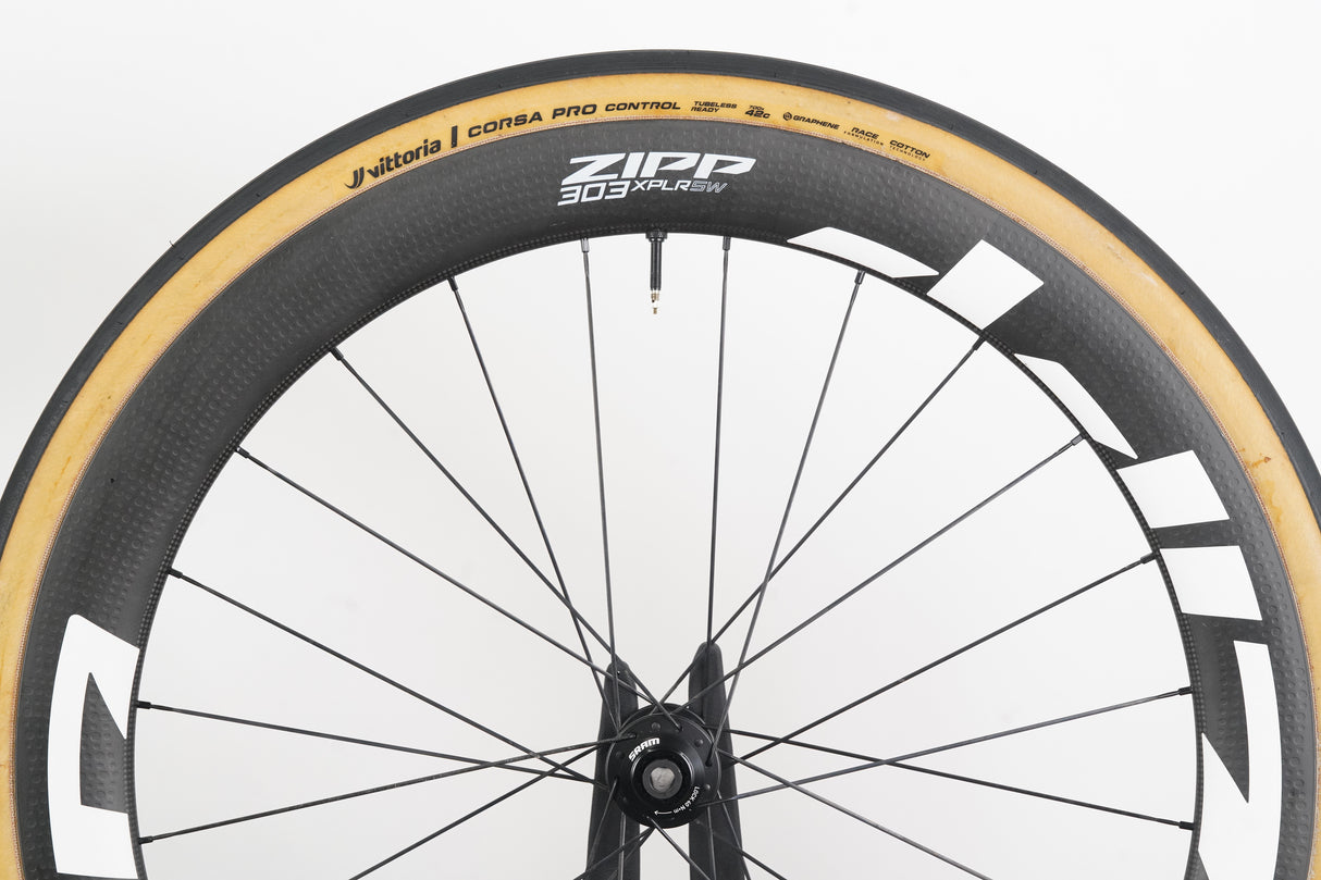 Zipp 303 XPLR SW ZR1 Carbon Tubeless Disc Brake Wheelset SRAM XDR 12 Speed