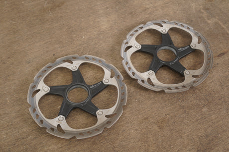 (2) 160mm Shimano Deore XT SM-RT81-S Center Lock Disc Brake Road CX MTB Rotors