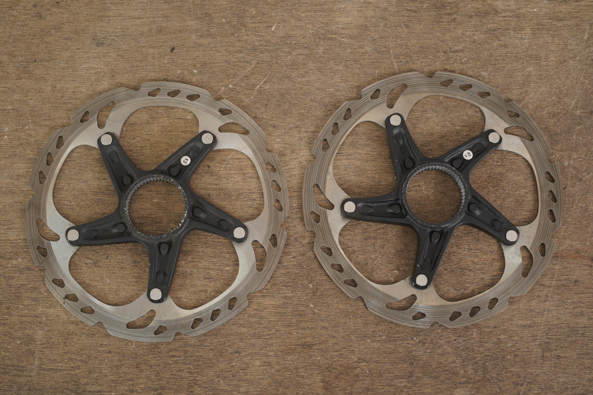 (2) 160mm Shimano Deore XT SM-RT81-S Center Lock Disc Brake Road CX MTB Rotors