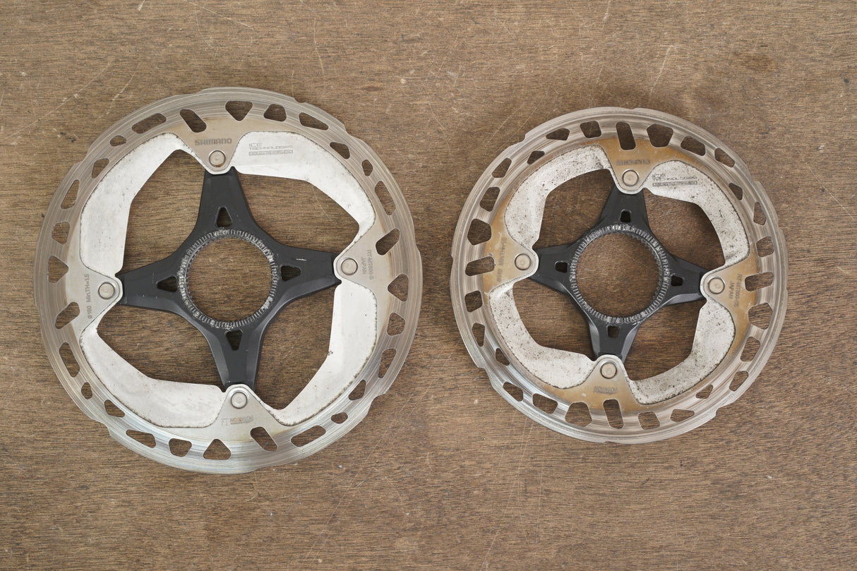 (2) 160mm/140mm Shimano XT RT-MT800 Center Lock Disc Brake Road CX MTB Rotors