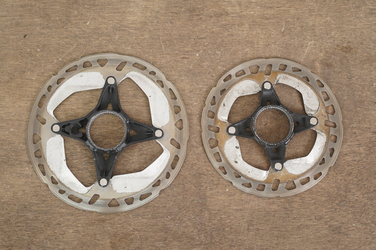 (2) 160mm/140mm Shimano XT RT-MT800 Center Lock Disc Brake Road CX MTB Rotors