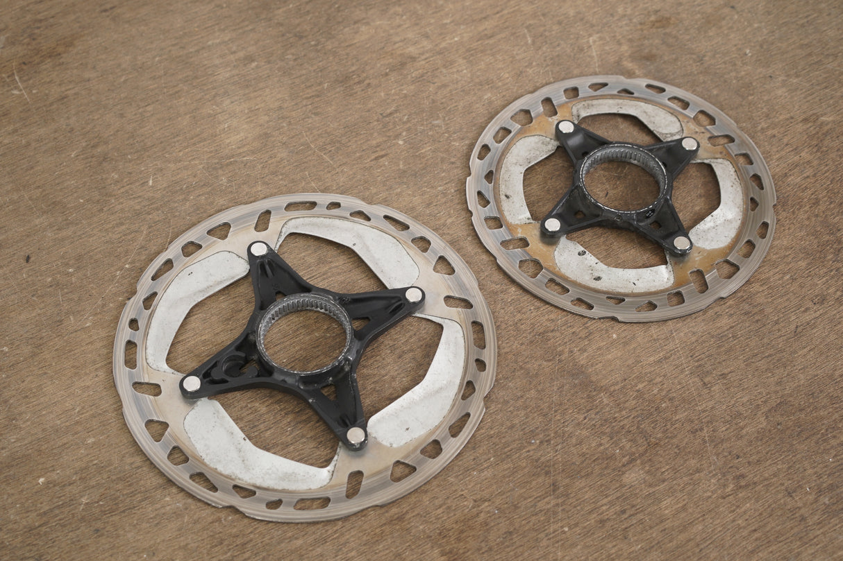 (2) 160mm/140mm Shimano XT RT-MT800 Center Lock Disc Brake Road CX MTB Rotors
