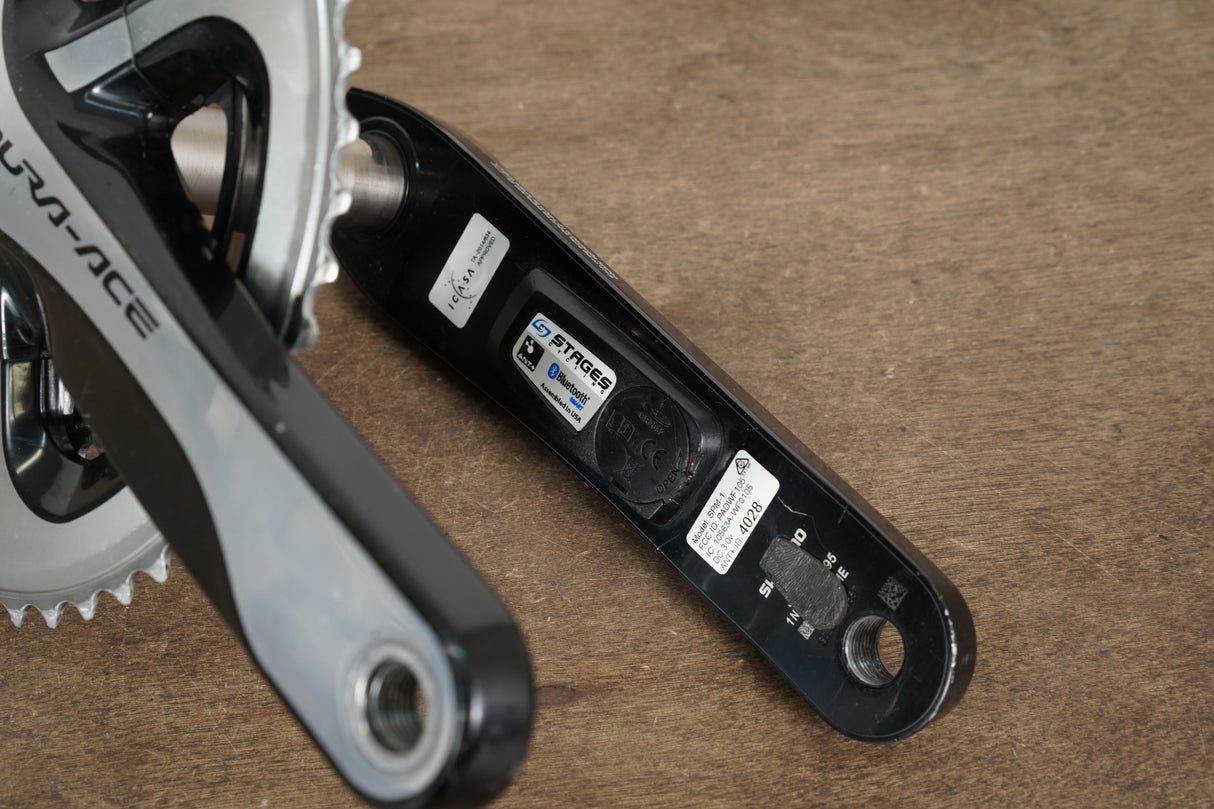 172.5mm 50/34T Shimano Dura-Ace FC-9000 11 Speed Stages Power Meter Crankset