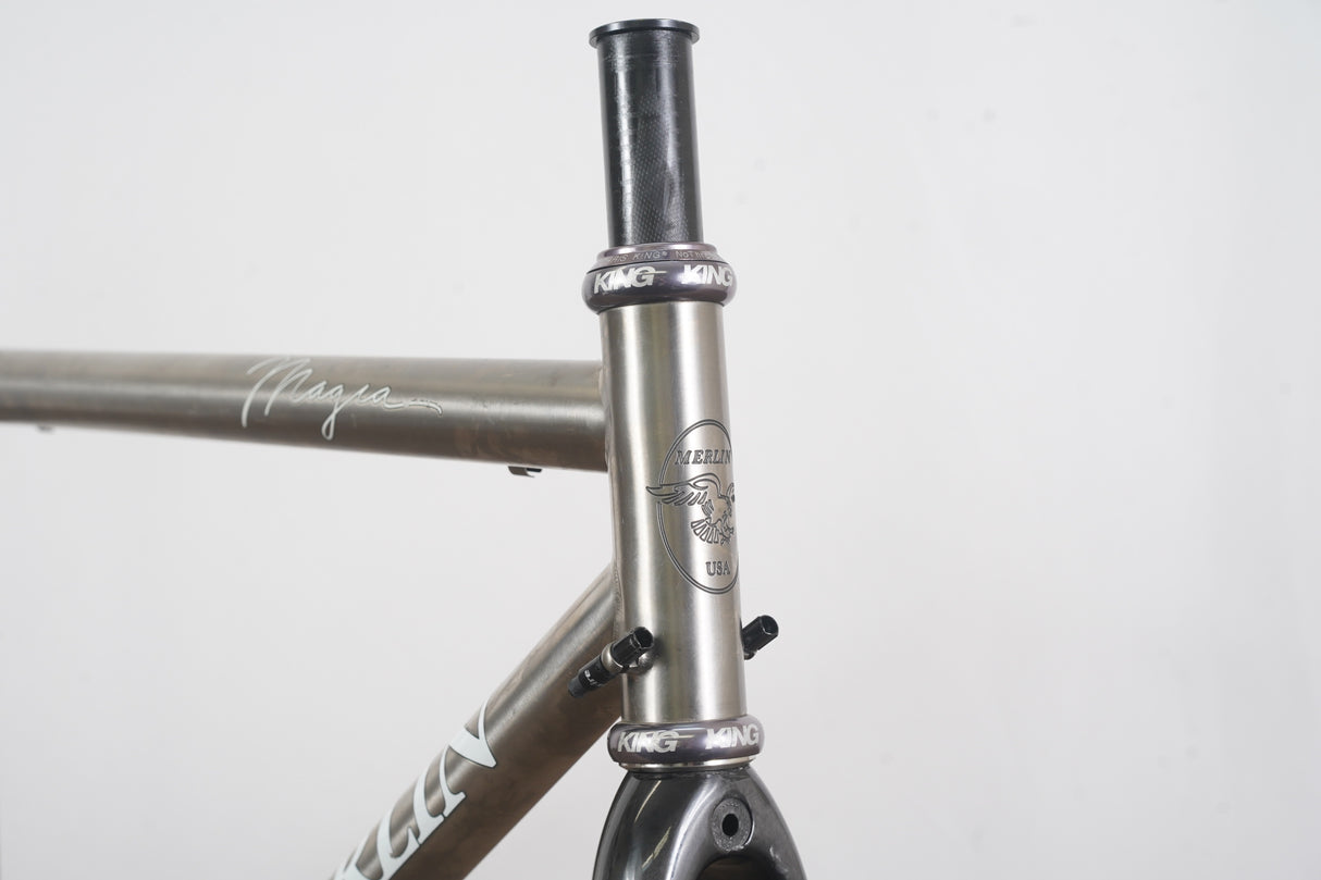 55.5cm Merlin Magia Reynolds Titanium Rim Brake Frameset