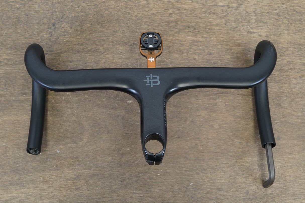 38cm 110mm -6 Degree Black Inc. Carbon Barstem Handlebar + Mount 1 1/8"