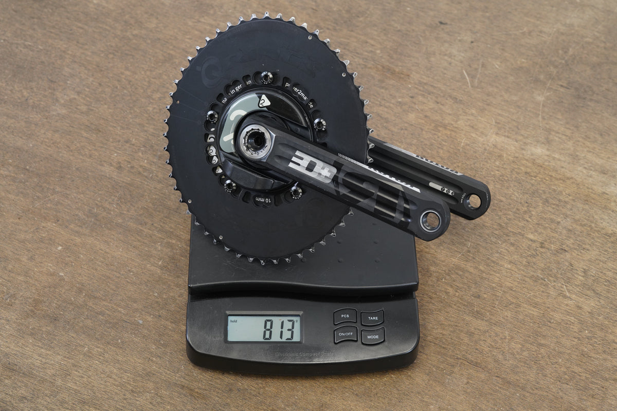 172.5mm 53/36T BB30 Rotor 3D Power2Max Power Meter QRings Road Crankset 3D 813g