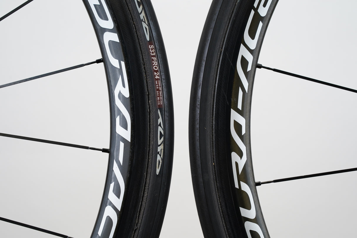 Shimano Dura-Ace WH-9000 C35 Carbon Tubular Rim Brake Wheelset 11 Speed