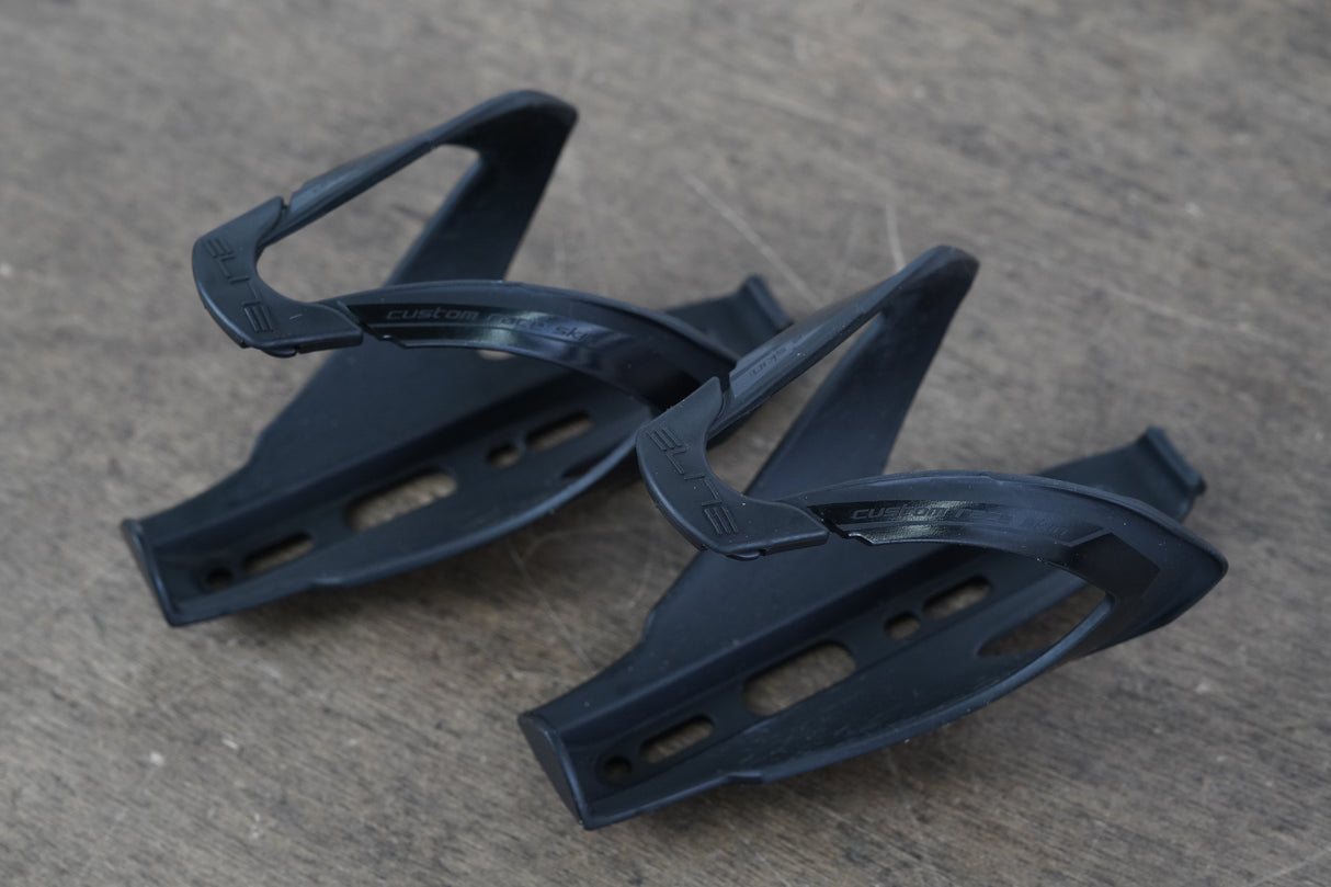 (2) Elite Custom Race Skin Water Bottle Cages 87g